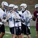The Skyline lacrosse team celebrates a goal in the first half of the game against Okemos on Tuesday, April 9. AnnArbor.com I Daniel Brenner
